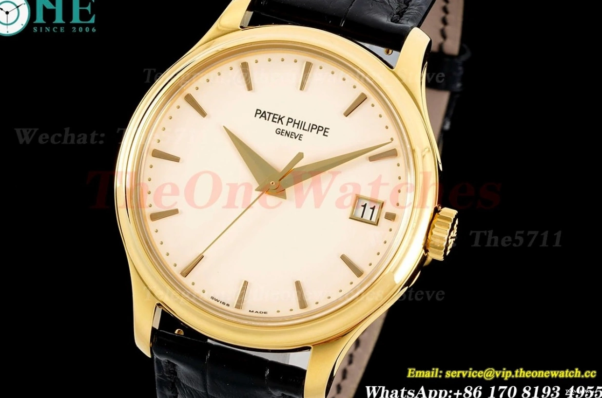 Calatrava V2 324 LE Ref.5227 Lvory Series White 3KF YG 0323